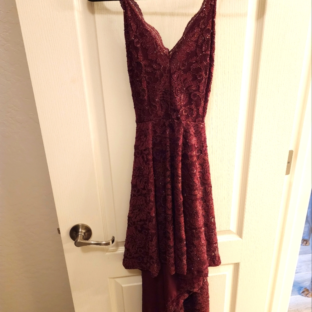 Windsor maroon glitter dress